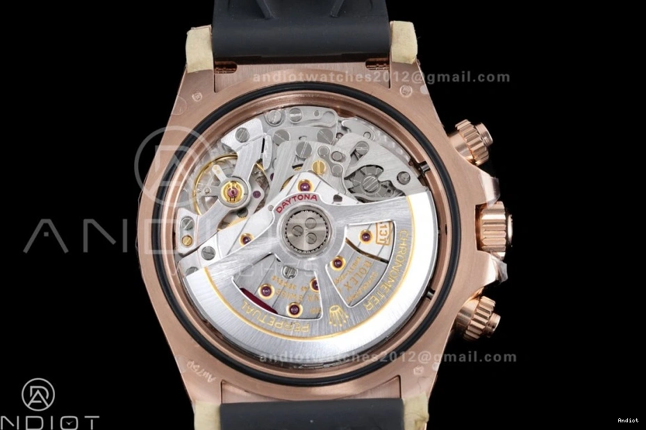 126515 Oyster-flex Best VSF Dial 1:1 On Daytona DD4131 Strap Weight Gain Marker RG Sub-dial Stick Black Edition 0129